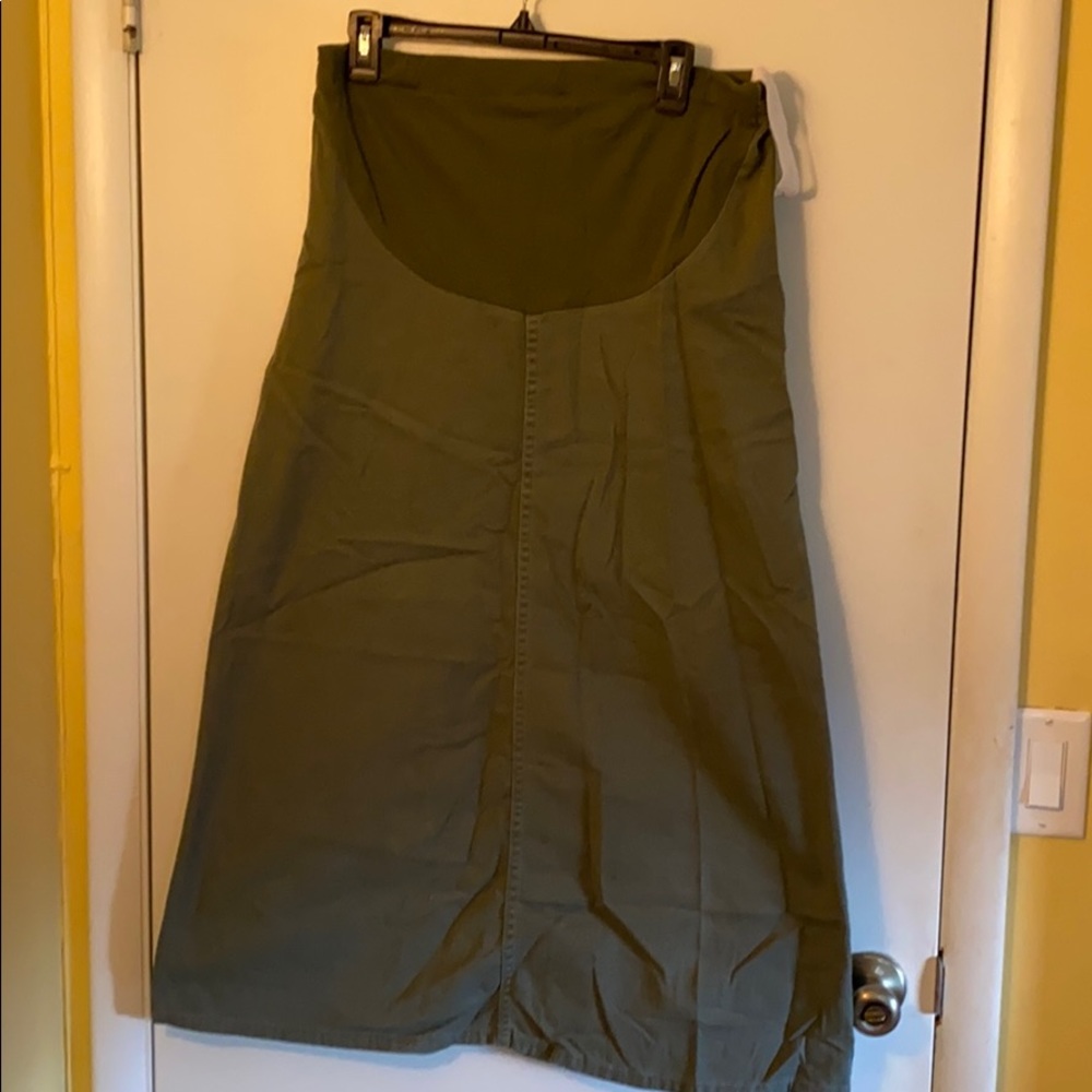 R.E.B.E.L. Maternity Denim Jean Skirt Maxi 8